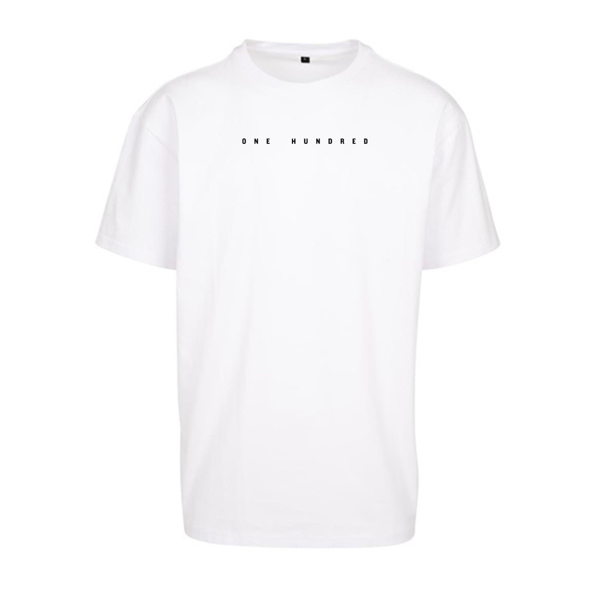 T-Shirt (oversize) one hundred weiß 